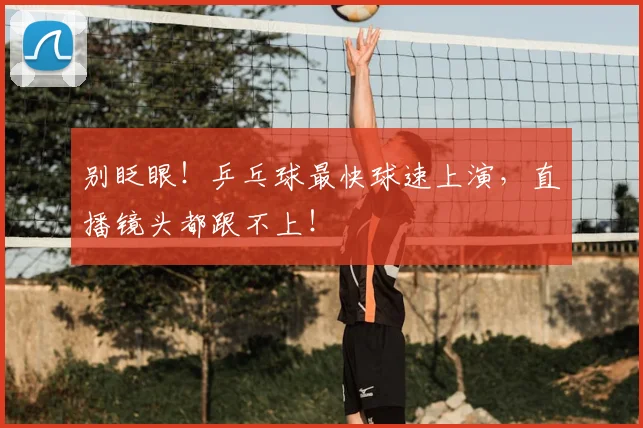 别眨眼!乒乓球最快球速上演,直播镜头都跟不上!